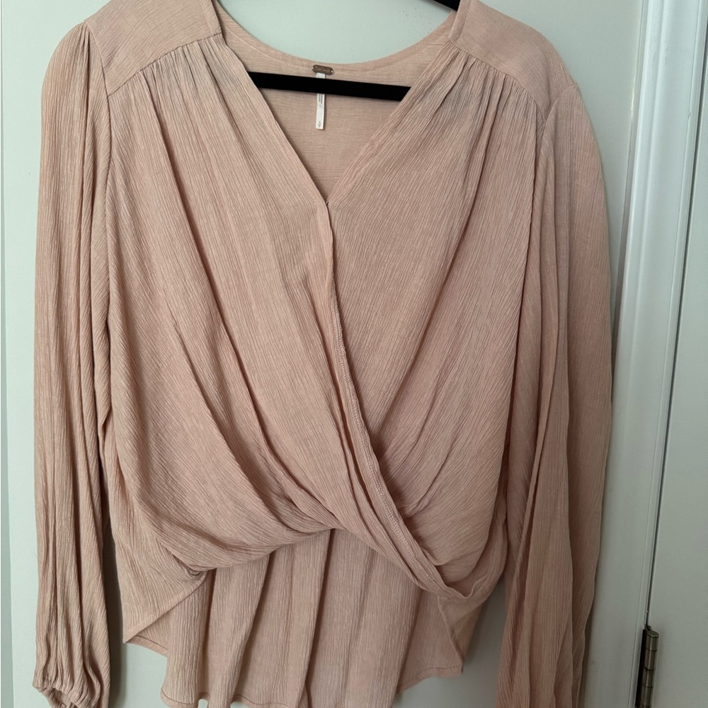 Free People Blush Wrap Top